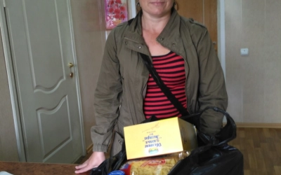 В православном благотворительном центре «Покров» прошла очередная продуктовая акция