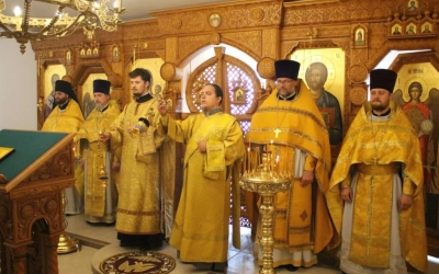 Престольный праздник в храме пророка Илии г. Сафоново