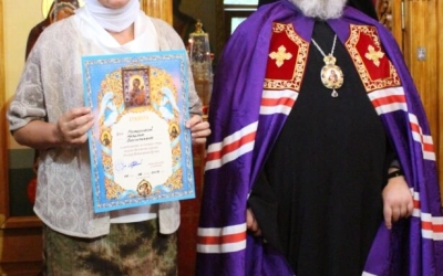 Праздничная Божественная литургия в храме Великомученика и Целителя Пантелеимона с. Издешково