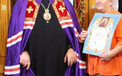 Праздничная Божественная литургия в храме Великомученика и Целителя Пантелеимона с. Издешково