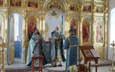 Престольный праздник в храме в честь иконы Божией Матери Смоленская, «Одигитрия» деревни Ильюшкино