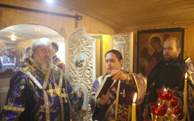 епископ Вяземский и Гагаринский совершил малое освящение храма в честь Покрова Пресвятой Богородицы