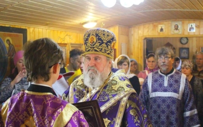 епископ Вяземский и Гагаринский совершил малое освящение храма в честь Покрова Пресвятой Богородицы