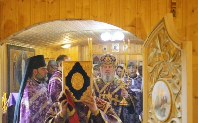 епископ Вяземский и Гагаринский совершил малое освящение храма в честь Покрова Пресвятой Богородицы