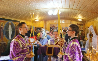 епископ Вяземский и Гагаринский совершил малое освящение храма в честь Покрова Пресвятой Богородицы