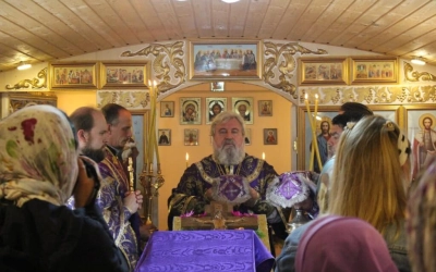 епископ Вяземский и Гагаринский совершил малое освящение храма в честь Покрова Пресвятой Богородицы