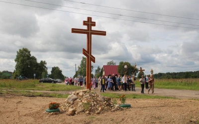 епископ Вяземский и Гагаринский совершил малое освящение храма в честь Покрова Пресвятой Богородицы