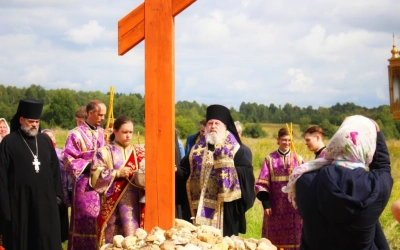 епископ Вяземский и Гагаринский совершил малое освящение храма в честь Покрова Пресвятой Богородицы