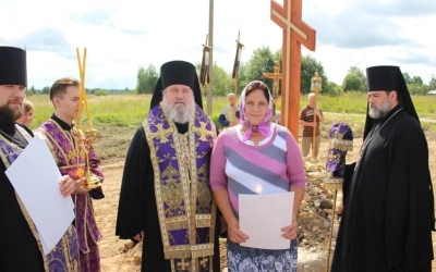 епископ Вяземский и Гагаринский совершил малое освящение храма в честь Покрова Пресвятой Богородицы