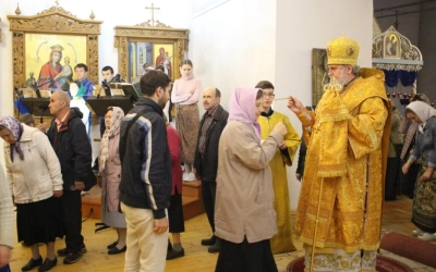 Архипастырское служение накануне Недели 9-й по Пятидесятнице