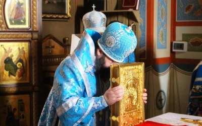 праздничная Божественная литургия в Герасимо-болдинском монастыре