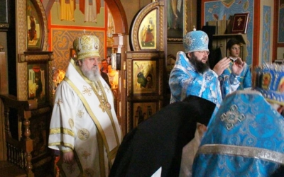 праздничная Божественная литургия в Герасимо-болдинском монастыре