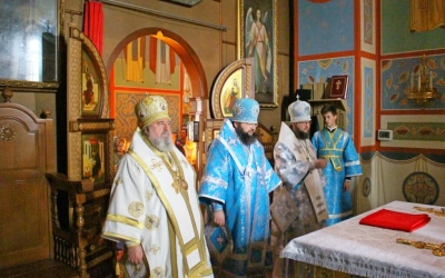 праздничная Божественная литургия в Герасимо-болдинском монастыре