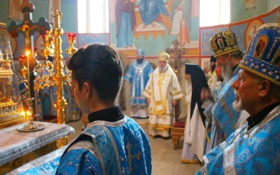 праздничная Божественная литургия в Герасимо-болдинском монастыре