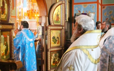 праздничная Божественная литургия в Герасимо-болдинском монастыре