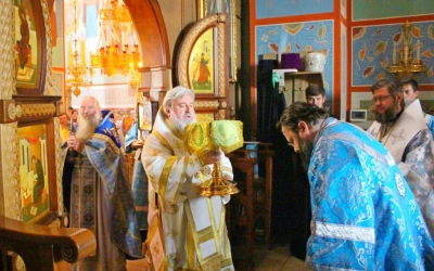 праздничная Божественная литургия в Герасимо-болдинском монастыре