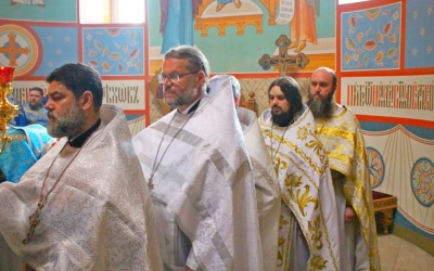 праздничная Божественная литургия в Герасимо-болдинском монастыре