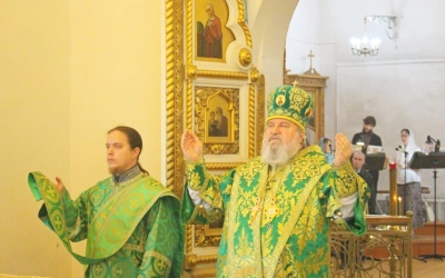 Архипастырское служение в день памяти прп. Аркадия Вяземского