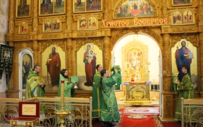 Архипастырское служение в день памяти прп. Аркадия Вяземского