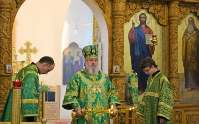 Архипастырское служение в день памяти прп. Аркадия Вяземского