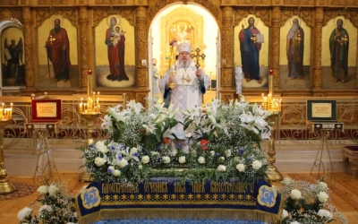 Епископ Сергий совершил Божественную литургию в день празднования Успения Пресвятой Богородицы