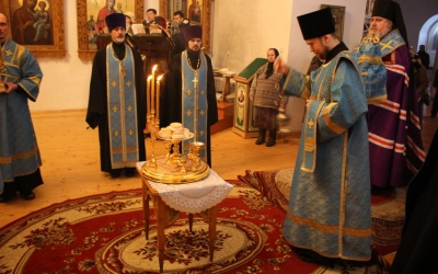 Всенощное бдение накануне памяти Иверской иконы Божией Матери