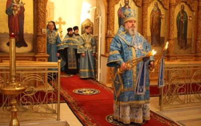 Всенощное бдение накануне памяти Иверской иконы Божией Матери