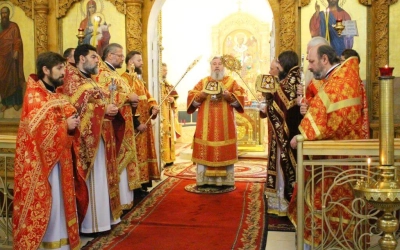 Архиерейское богослужение в день памяти Сщмч. Макария (Гневушева)