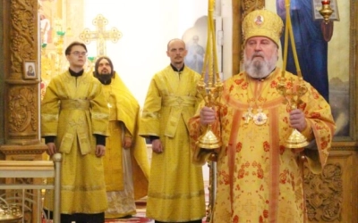 Божественная литургия в Неделю 14-ю по Пятидесятнице, перед Воздвижением