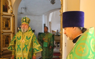 Божественная литургия в день памяти Прпп. Сергия и Германа, Валаамских Чудотворцев