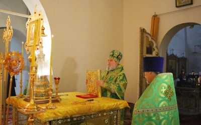 Божественная литургия в день памяти Прпп. Сергия и Германа, Валаамских Чудотворцев