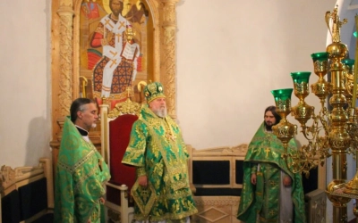 Божественная литургия в день памяти Прпп. Сергия и Германа, Валаамских Чудотворцев