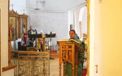 Божественная литургия в день памяти Прпп. Сергия и Германа, Валаамских Чудотворцев