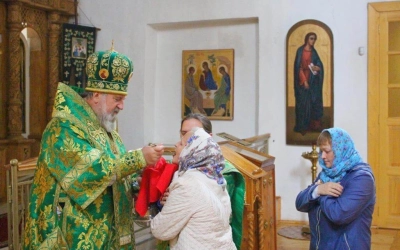 Божественная литургия в день памяти Прпп. Сергия и Германа, Валаамских Чудотворцев