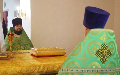 Божественная литургия в день памяти Прпп. Сергия и Германа, Валаамских Чудотворцев