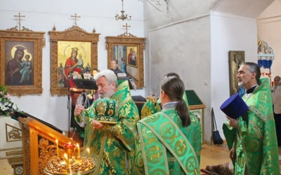 Божественная литургия в день памяти Прпп. Сергия и Германа, Валаамских Чудотворцев