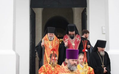 Божественная Литургия в Вознесенском храме Спасо-Вознесенского Власиева подворья