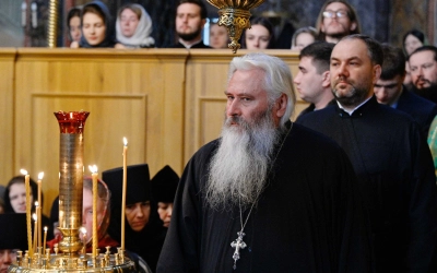 Всенощное бдение в Успенском соборе Свято-Троицкой Сергиевой Лавры