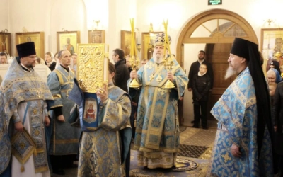 Архипастырское служение в Спасо-Богородицком Одигитриевском женском монастыре