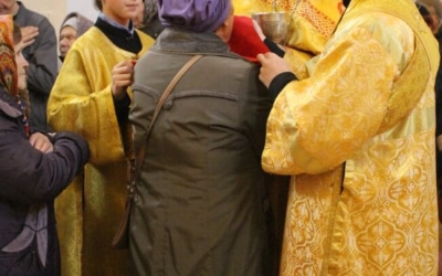 Божественная литургия в Неделю 17-ю по Пятидесятнице