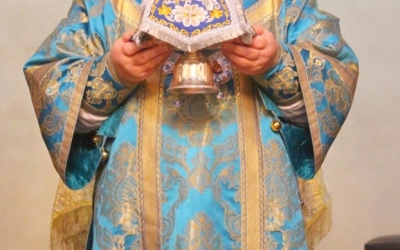 Архиерейское богослужение в праздник Покрова Пресвятой Богородицы в храме села Покров