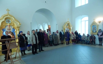 Престольный праздник в храме Покрова Пресвятой Богородицы деревни Болшево Новодугинского района