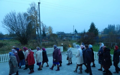 Престольный праздник в храме Покрова Пресвятой Богородицы деревни Болшево Новодугинского района