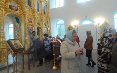 Престольный праздник в храме Покрова Пресвятой Богородицы деревни Болшево Новодугинского района