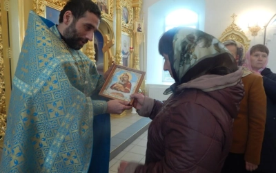Престольный праздник в храме Покрова Пресвятой Богородицы деревни Болшево Новодугинского района