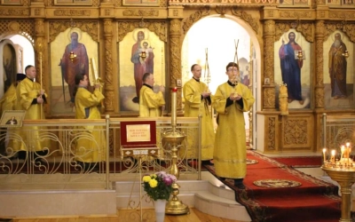 Божественная литургия в Неделю 19-ю по Пятидесятнице, святых отцев VII Вселенского Собора