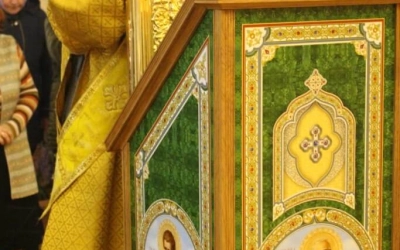 Божественная литургия в Неделю 19-ю по Пятидесятнице, святых отцев VII Вселенского Собора