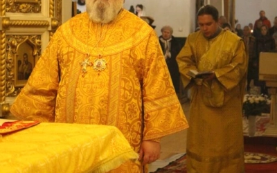 Божественная литургия в Неделю 19-ю по Пятидесятнице, святых отцев VII Вселенского Собора