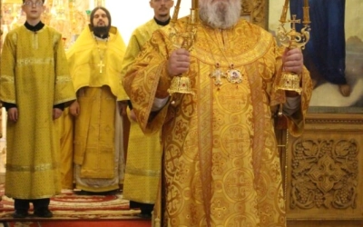 Божественная литургия в Неделю 19-ю по Пятидесятнице, святых отцев VII Вселенского Собора