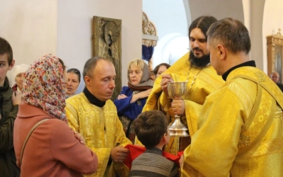Божественная литургия в Неделю 19-ю по Пятидесятнице, святых отцев VII Вселенского Собора